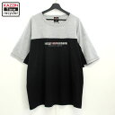 00s USA製 ハーレーダビッドソン HARLEY DAVIDSON 2トーン 半袖Tシャツ 古着 ★ メンズ 表記XXLサイズ ブラック(4)