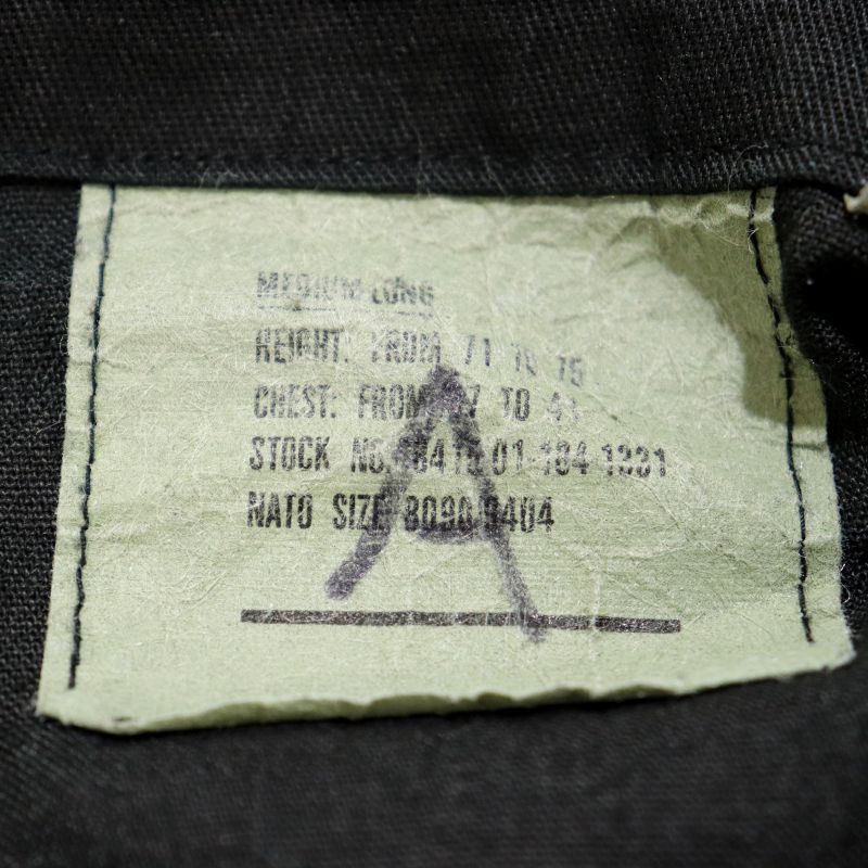 00s USA製 民間品 BDU ミリタリージャケット 古着 ★ メンズ 表記MEDIUM-LONGサイズ ブラック