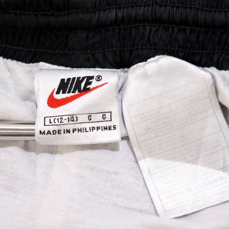 90s ヴィンテージ ナイキ NIKE ナイロン イージーパンツ 古着 ★ メンズ 表記Lサイズ ブラック