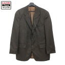 70s ヴィンテージ チャップスラルフローレン CHAPS RALPH LAUREN 大文字ロゴ ヘリンボーン ウールテーラードジャケット 古着 ★ メンズ 表記42Rサイズ グレー(4)