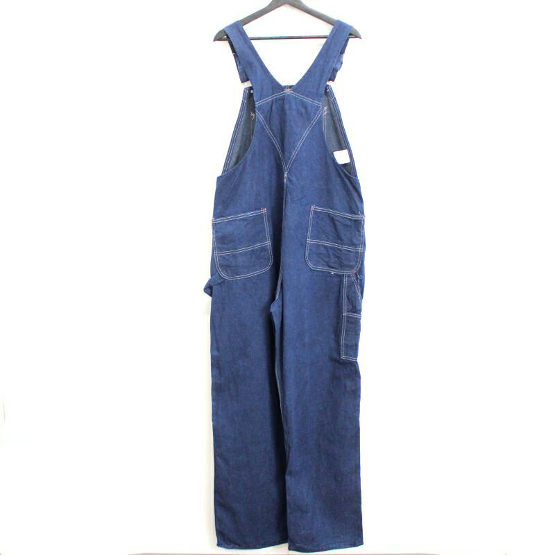 70s USA製 ヴィンテージ ビッグヤンク BigYank 無地 ワーク オーバーオール 古着 ★ メンズ XLサイズ相当 ビッグサイズ オーバーサイズ ブルー