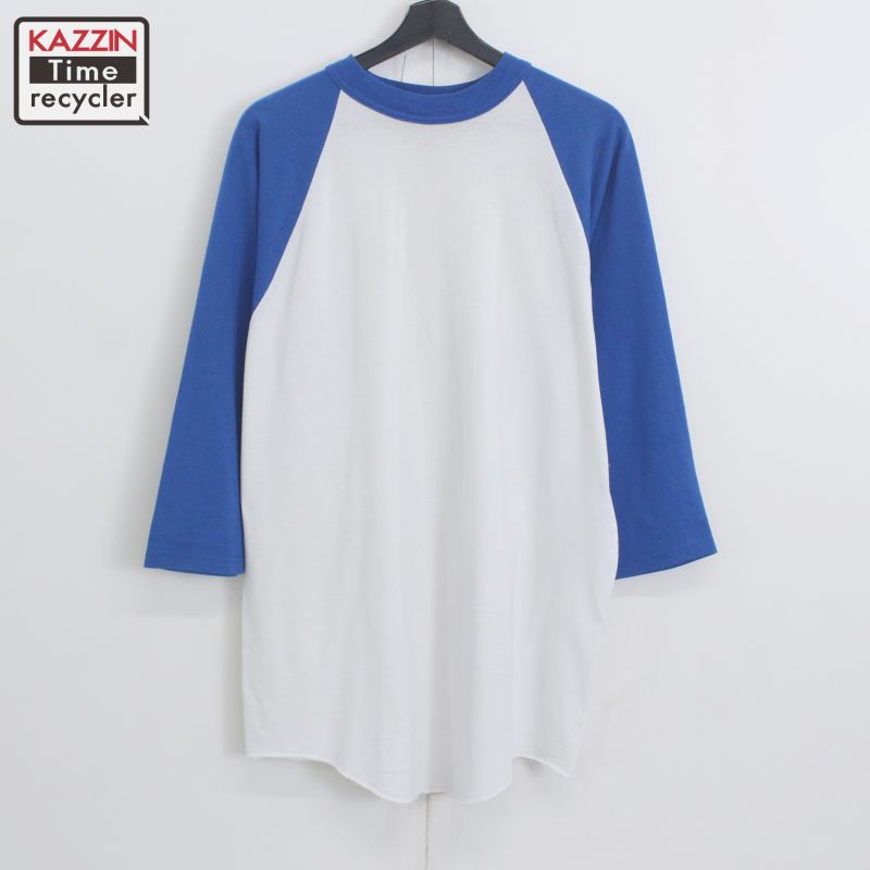 00s SOFFE ラグランスリーブTシャツ 古着 ★ メンズ 表記Lサイズ ホワイト(4)