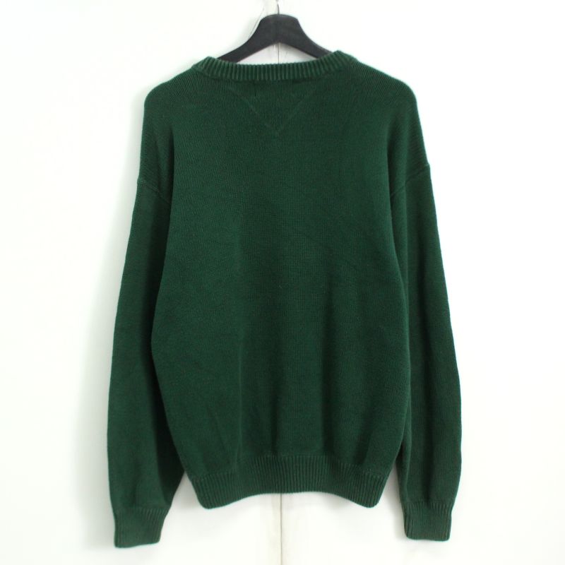 90s ヴィンテージ エディー・バウアー Eddie Bauer 無地 ニットセーター 古着 ★ メンズ 表記Sサイズ グリーン