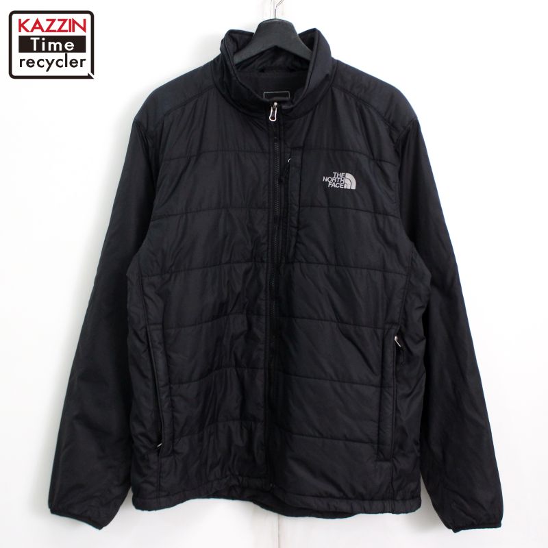 00s ノースフェイス THENORTHFACE ナイロン パデットジャケット 古着 ★ メンズ 表記Lサイズ ブラック(4)