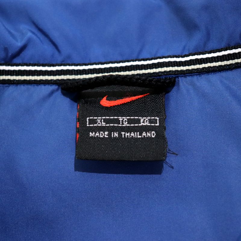 90s ヴィンテージ ナイキ NIKE ナイロンジャケット 古着 ★ メンズ 表記XLサイズ ブルー