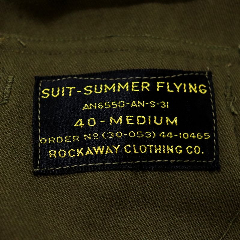 P5倍! 40s USA製 ヴィンテージ U.S.AIR.FORCE SUMMER FLYING つなぎ 古着 ★ メンズ Mサイズ相当 オリーブグリーン