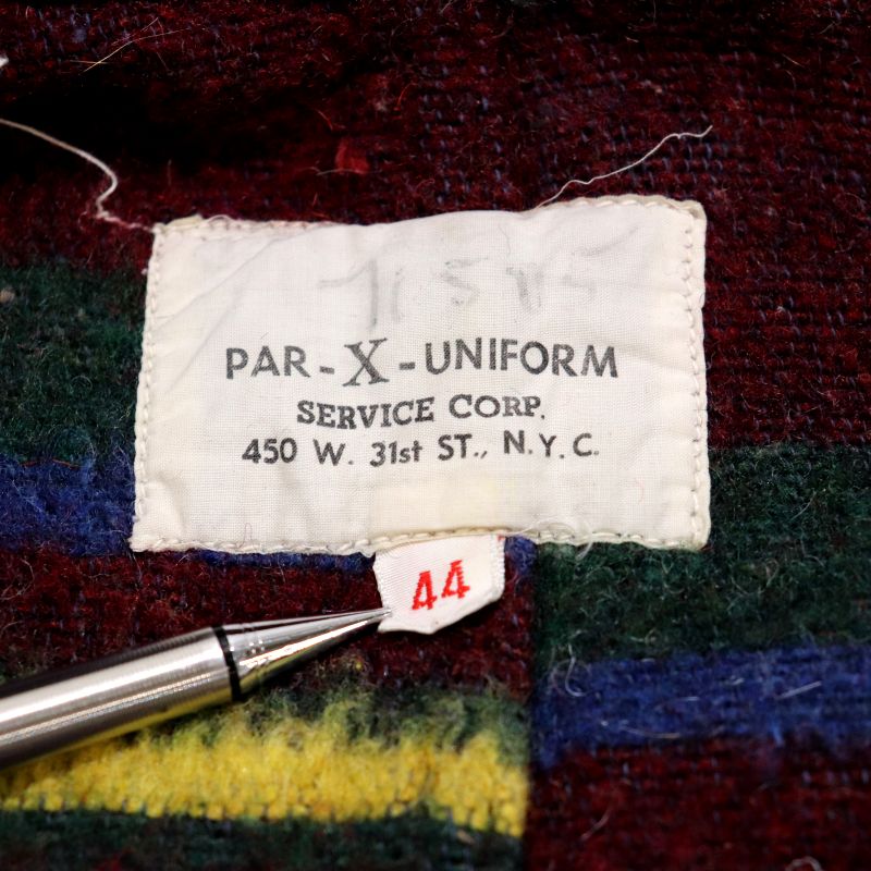 50s ヴィンテージ PAR-X-UNIFORM 裏地ブランケット デニム カバーオール 古着 ★ メンズ XL~サイズ相当 ビッグサイズ オーバーサイズ ネイビー