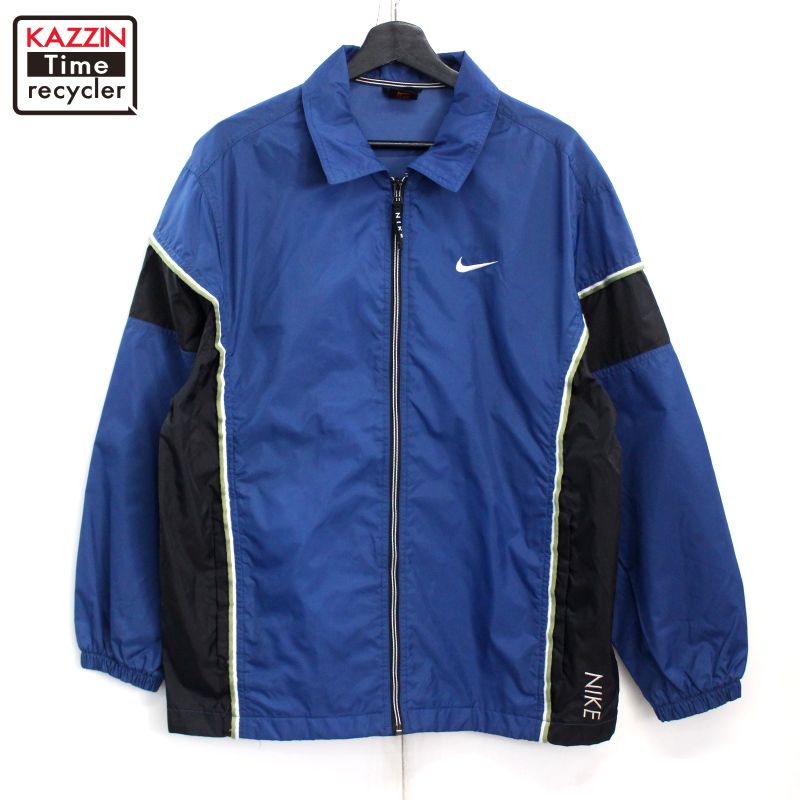 90s ヴィンテージ ナイキ NIKE ナイロンジャケット 古着 ★ メンズ 表記Sサイズ ブルー