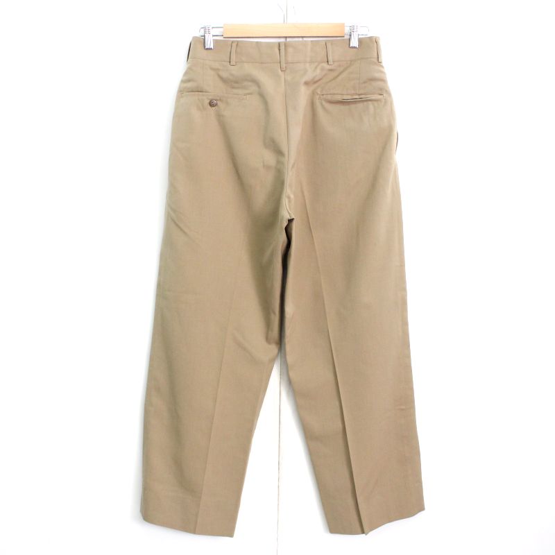 70s ヴィンテージ スラックスパンツ 古着 ★ メンズ XLサイズ相当 ビッグサイズ オーバーサイズ ベージュ