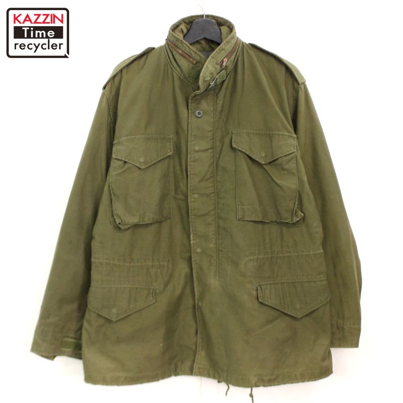 70s USA製 ヴィンテージ U.S.ARMY M-65 3rdタイプ グレーライナー ミリタリージャケット 古着 ★ メンズ XLサイズ相当 ビッグサイズ オーバーサイズ オリーブグリーン