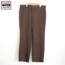 80s ヴィンテージ リーバイス Levi's アクション スラックスパンツ 古着 ★ メンズ Lサイズ相当 ブラウン(4)