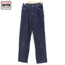 70s USA製 ヴィンテージ リー Lee コーデュロイ パンツ 古着 ★ メンズ Lサイズ相当 ネイビー(4)