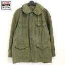 P10倍! 60s USA製 ヴィンテージ U.S.AIR.FORCE キャトルジャケット ミリタリージャケット 古着 ★ メンズ 表記M-Rサイズ カーキ(4)