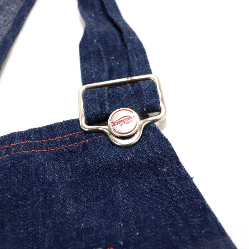 60s ヴィンテージ ワーク インディゴ デニム オーバーオール 古着 ★ メンズ XLサイズ相当 ビッグサイズ オーバーサイズ ネイビー