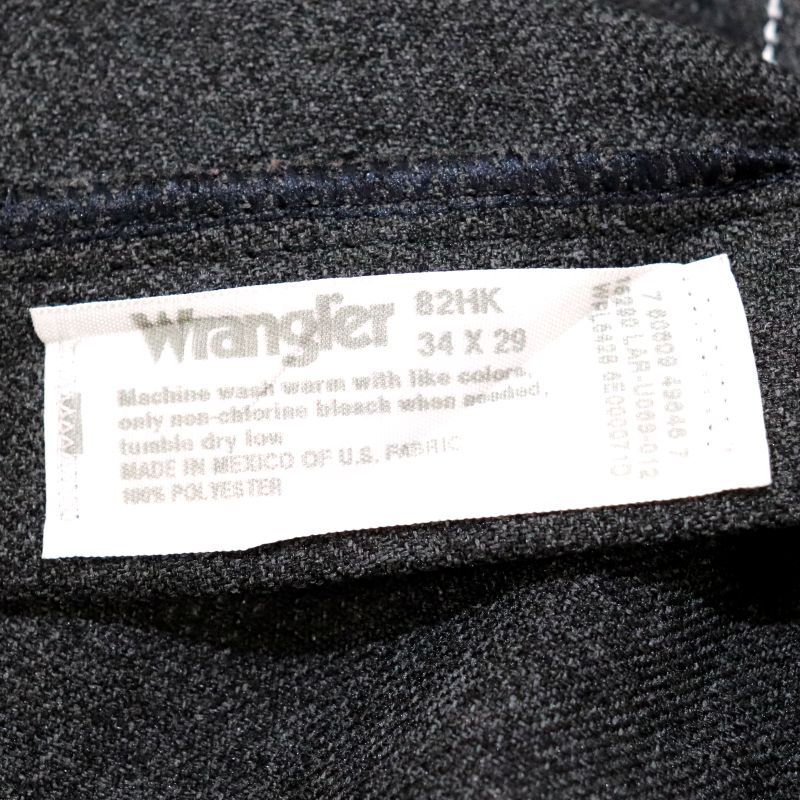 00s ラングラー Wrangler ランチャー ブーツカット スラックスパンツ 古着 ★ メンズ XLサイズ相当 ビッグサイズ オーバーサイズ チャコール