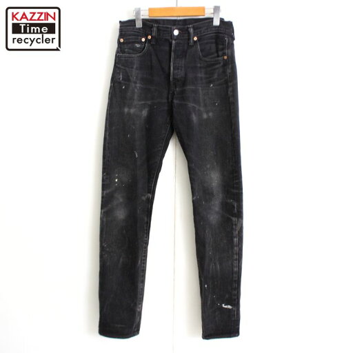 P5倍! 00s リーバイス Levi's ペンキ ブラック デニムパンツ 古着 ★ メンズ 表記W29 L34サイズ ブラック P5倍! 00s リーバイス Levi's ペンキ ブラック デニムパンツ 古着 ★ メンズ 表記W29 L34サイズ ブラック
