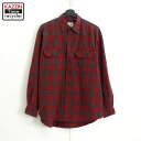 00s ギャップ GAP チェック柄 ライトネル 長袖シャツ 古着 ★ メンズ 表記Mサイズ レッド(4)