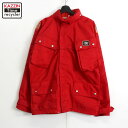 P10倍! 80s USA製 ヴィンテージ GRIFFS モーターサイクル ナイロンジャケット 古着 ★ メンズ XLサイズ相当 ビッグサイズ オーバーサイズ レッド(4)