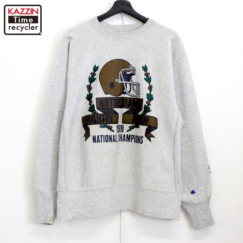 80s USA製 ヴィンテージ チャンピオン Champion アメフト リバースウィーブスウェット 古着 ★ メンズ ..