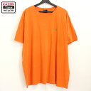 P10倍! 00s ラルフローレン RALPH LAUREN 半袖Tシャツ 古着 ★ メンズ 表記XLサイズ オレンジ(4)