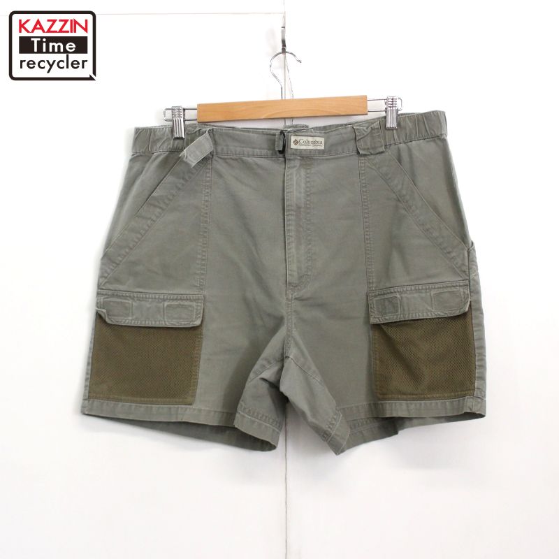 00s コロンビア Columbia PFG ショートパンツ 古着 ★ メンズ 表記Lサイズ ベージュ