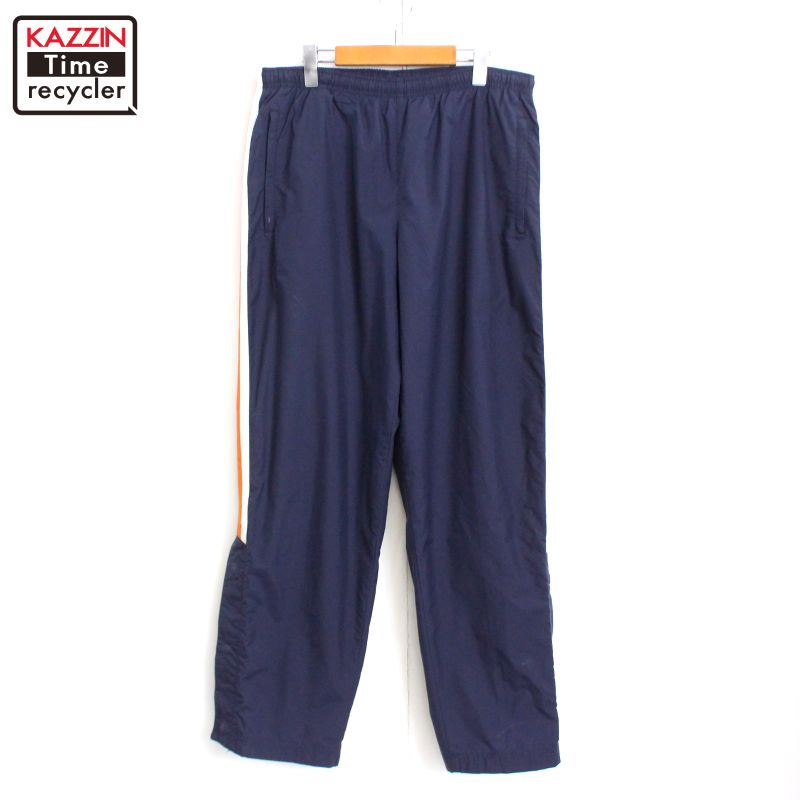 90s ヴィンテージ ナイキ NIKE ナイロン イージーパンツ 古着 ★ メンズ 表記Lサイズ ネイビー