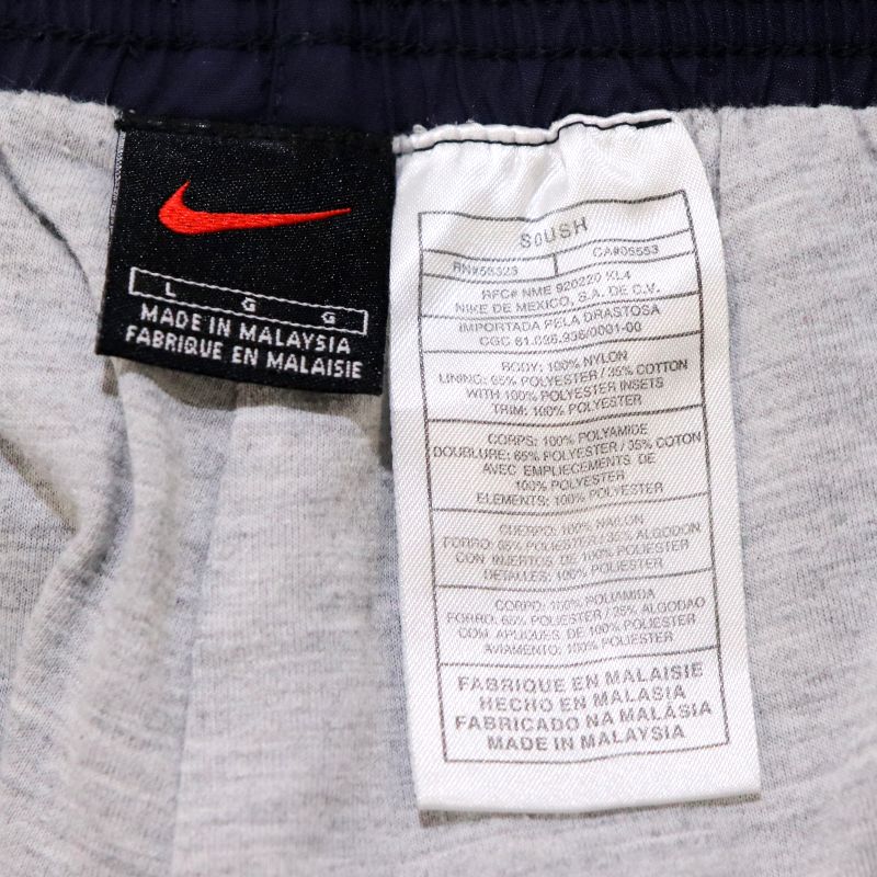 90s ヴィンテージ ナイキ NIKE ナイロン イージーパンツ 古着 ★ メンズ 表記Lサイズ ネイビー