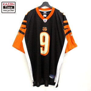 00s NFL リーボック Reebok シンシナティ・ベンガルズ ゲームジャージ ユニフォーム 古着 ★ メンズ 表記XLサイズ ブラック