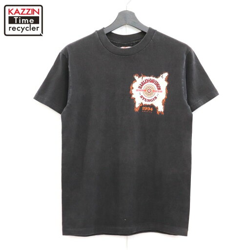 90s USA製 ヴィンテージ ハーレーダビッドソン HARLEY DAVIDSON バイカー モーターサイクル 半袖Tシャツ 古着 ★ メンズ 表記Sサイズ ブラック 90s USA製 ヴィンテージ ハーレーダビッドソン HARLEY DAVIDSON バイカー モーターサイクル 半袖Tシャツ 古着 ★ メンズ 表記Sサイズ ブラック