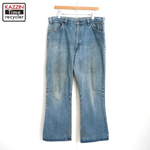 70s ヴィンテージ リーバイス Levi's 646 フレア デニムパンツ 古着 ★ メンズ XLサイズ相当 ビッグサイズ オーバーサイズ ブルー