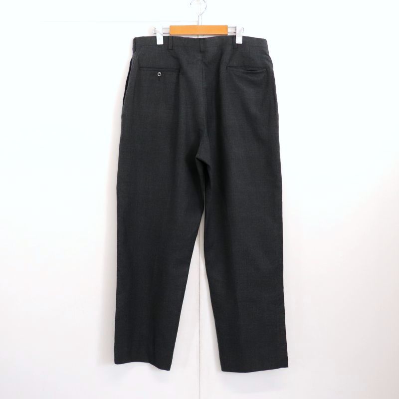 P5倍! 60s ヴィンテージ ウール スラックスパンツ 古着 ★ メンズ Lサイズ相当 チャコール