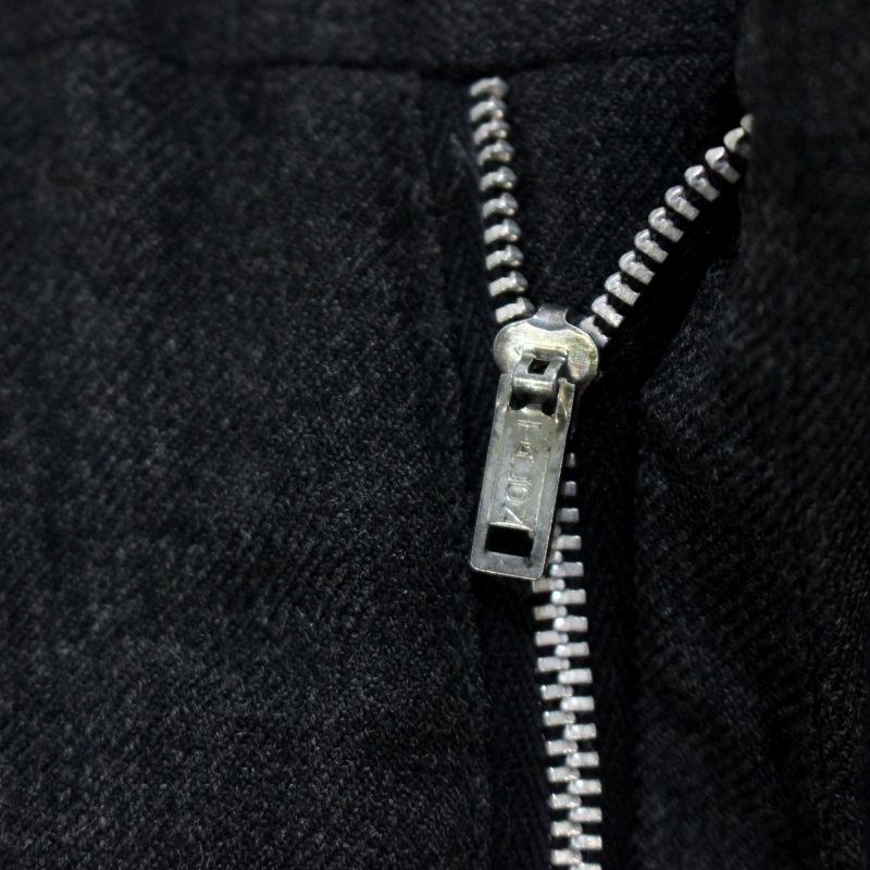 P5倍! 60s ヴィンテージ ウール スラックスパンツ 古着 ★ メンズ Lサイズ相当 チャコール