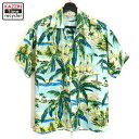 【250430】60年代 ヴィンテージ vintage ハワイアンシャツ マルチカラー 中古品 USED #L アメカジ
