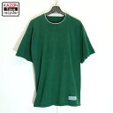 【中古】90s ヴィンテージ DISCUS 無地 半袖Tシャツ 古着 メンズ 表記Lサイズ グリーン(4)