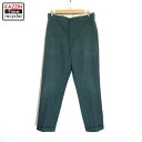 【中古】70s ヴィンテージ オシュコシュ OSHKOSH ワークパンツ 古着 メンズ XLサイズ相当 ビッグサイズ オーバーサイズ エメラルドグリーン(4)
