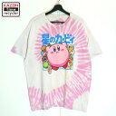 【中古】00s ニンテンドー 星のカービィ タイダイ柄 半袖Tシャツ 古着 メンズ 表記Mサイズ ホワイト・ピンク(4)