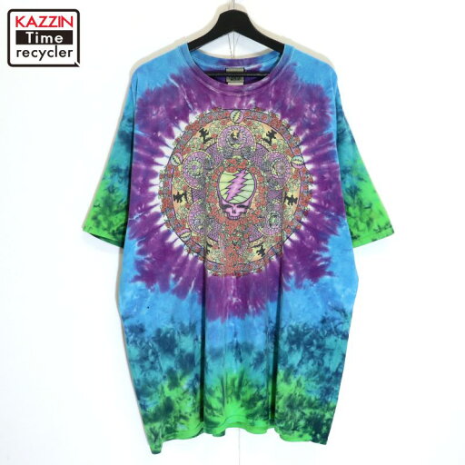 P5倍! 【中古】00s グレイトフルデッド Grateful Dead LIQUID BLUE タイダイ柄 バンドTシャツ 古着 メンズ XL~サイズ相当 ビッグサイズ オーバーサイズ マルチカラー P5倍! 【中古】00s グレイトフルデッド Grateful Dead LIQUID BLUE タイダイ柄 バンドTシャツ 古着 メンズ XL~サイズ相当 ビッグサイズ オーバーサイズ マルチカラー