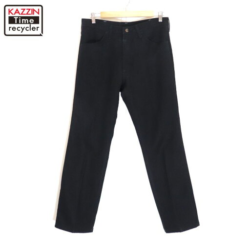 【中古】90s USA製 ヴィンテージ ラングラー Wrangler ランチャーパンツ スラックスパンツ 古着 メンズ Lサイズ相当 ブラック 【中古】90s USA製 ヴィンテージ ラングラー Wrangler ランチャーパンツ スラックスパンツ 古着 メンズ Lサイズ相当 ブラック