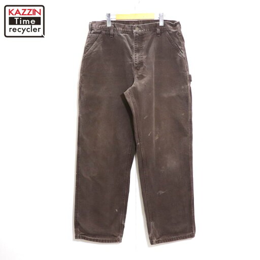 【中古】00s カーハート Carhartt ダック ペインターパンツ 古着 メンズ XLサイズ相当 ビッグサイズ オーバーサイズ ブラウン 【中古】00s カーハート Carhartt ダック ペインターパンツ 古着 メンズ XLサイズ相当 ビッグサイズ オーバーサイズ ブラウン