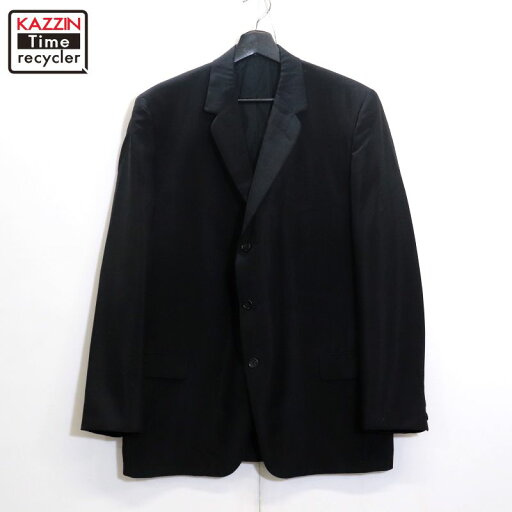 【中古】60s ヴィンテージ 肩パッド テーラードジャケット 古着 メンズ Lサイズ相当 ブラック 【中古】60s ヴィンテージ 肩パッド テーラードジャケット 古着 メンズ Lサイズ相当 ブラック