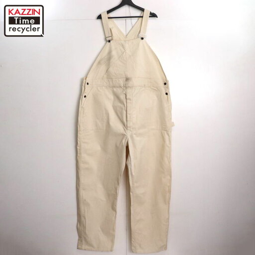 【中古】DEADSTOCK 50s ヴィンテージ universal overall 山ポケ オーバーオール 古着 メンズ XL~サイズ相当 ビッグサイズ オーバーサイズ アイボリー 【中古】DEADSTOCK 50s ヴィンテージ universal overall 山ポケ オーバーオール 古着 メンズ XL~サイズ相当 ビッグサイズ オーバーサイズ アイボリー
