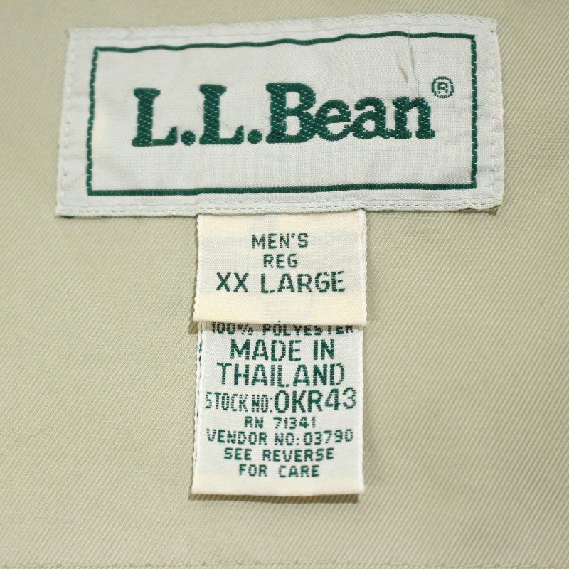 【中古】90s ヴィンテージ エルエルビーン L.L.Bean ブルゾン ジャケット 古着 メンズ 表記XXLサイズ ベージュ