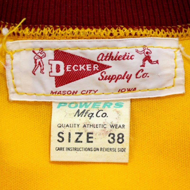 P10倍! 【中古】60s USA製 ヴィンテージ アスレチック トラックジャケット 古着 メンズ Mサイズ相当 イエロー