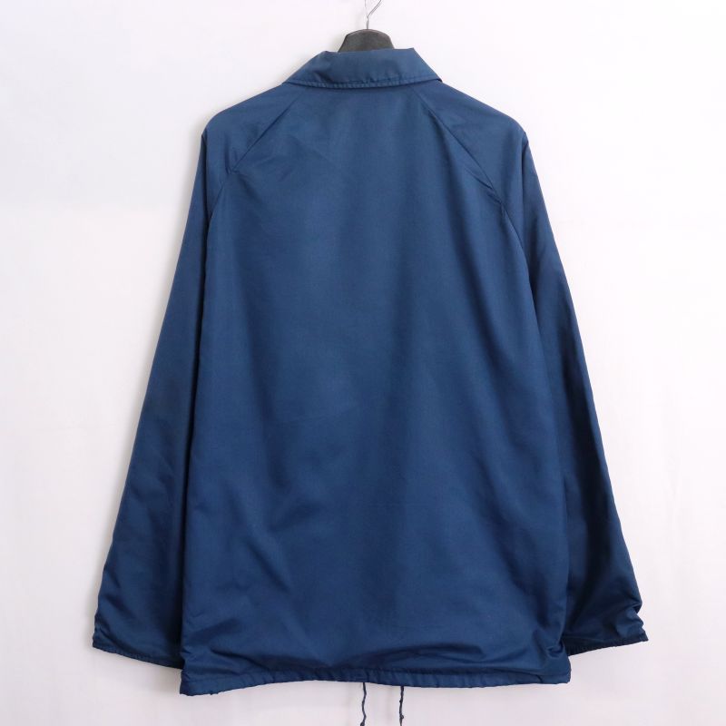 【中古】80s ヴィンテージ シアーズ Sears 無地 コーチジャケット 古着 メンズ 表記L-TALLサイズ ネイビー