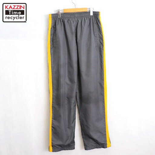 【中古】00s サイドライン イージー トラックパンツ 古着 メンズ Lサイズ相当 グレー 【中古】00s サイドライン イージー トラックパンツ 古着 メンズ Lサイズ相当 グレー