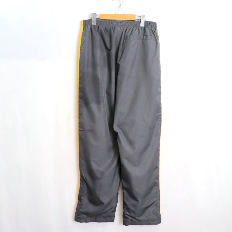 【中古】00s サイドライン イージー トラックパンツ 古着 メンズ Lサイズ相当 グレー