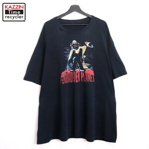 【中古】00s 禁断の惑星 FORBIDDEN PLANET ムービーTシャツ 古着 メンズ XL~サイズ相当 ビッグサイズ オーバーサイズ ブラック