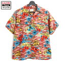 【250701】60年代 ヴィンテージ vintage ハワイアンシャツ マルチカラー 中古品 USED #M kavintage アメカジ