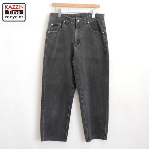 【中古】90s USA製 ヴィンテージ リー Lee ブラック デニムパンツ 古着 メンズ Lサイズ相当 【中古】90s USA製 ヴィンテージ リー Lee ブラック デニムパンツ 古着 メンズ Lサイズ相当