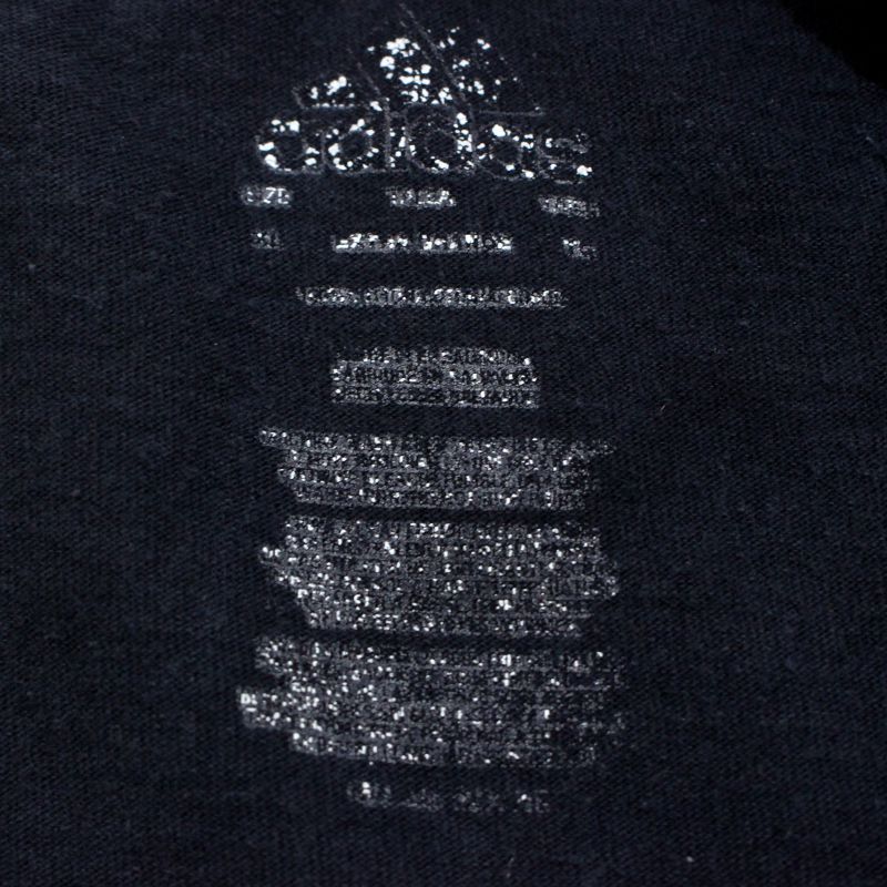 【中古】00s アディダス adidas 半袖Tシャツ 古着 メンズ 表記XLサイズ ブラック